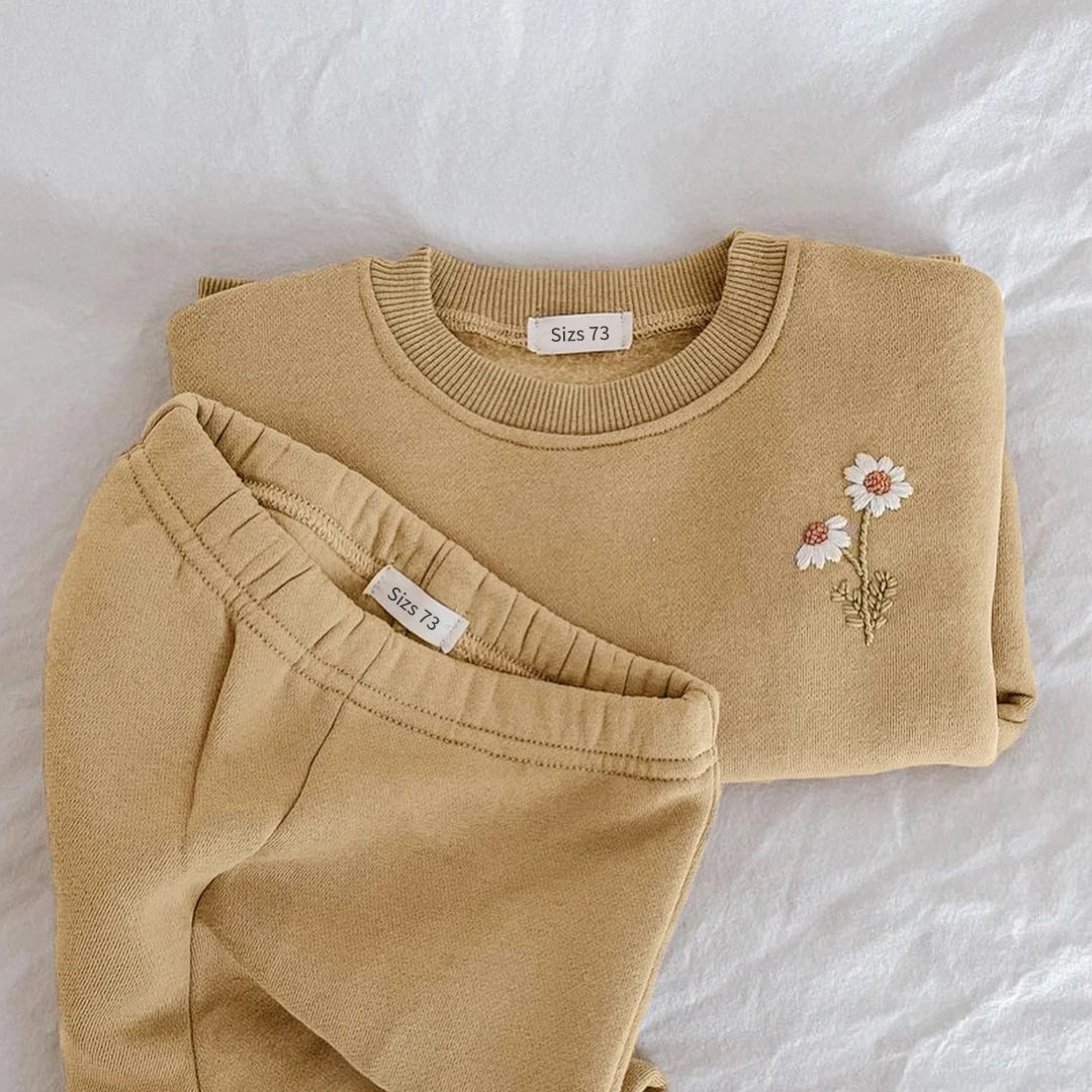 Daisy Fleece Sweatshirt Set